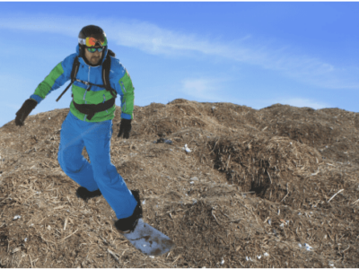 April Fools’ 2022: ENVS students erect giant compost pile