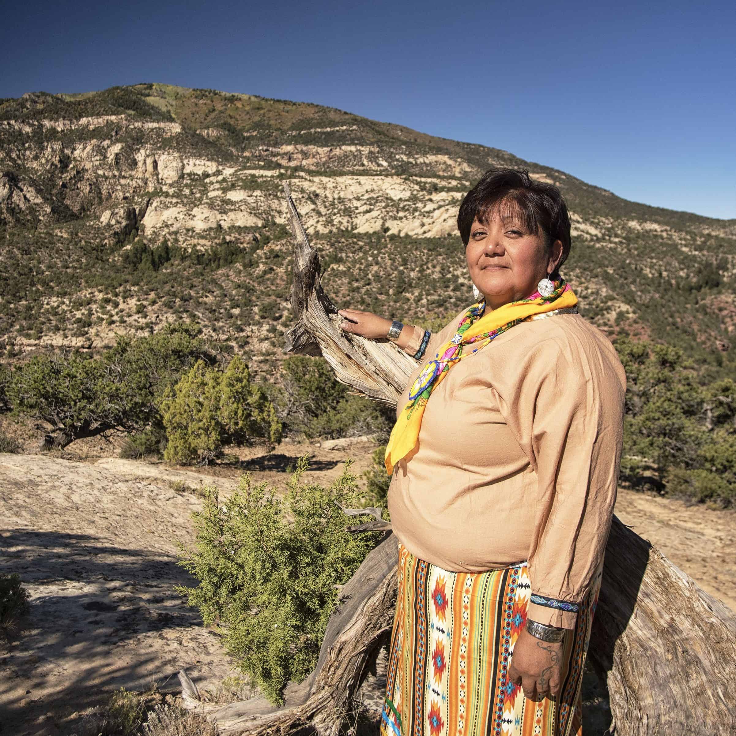 Regina Lopez-Whiteskunk, Ute Mountain Ute community leader, environment ...